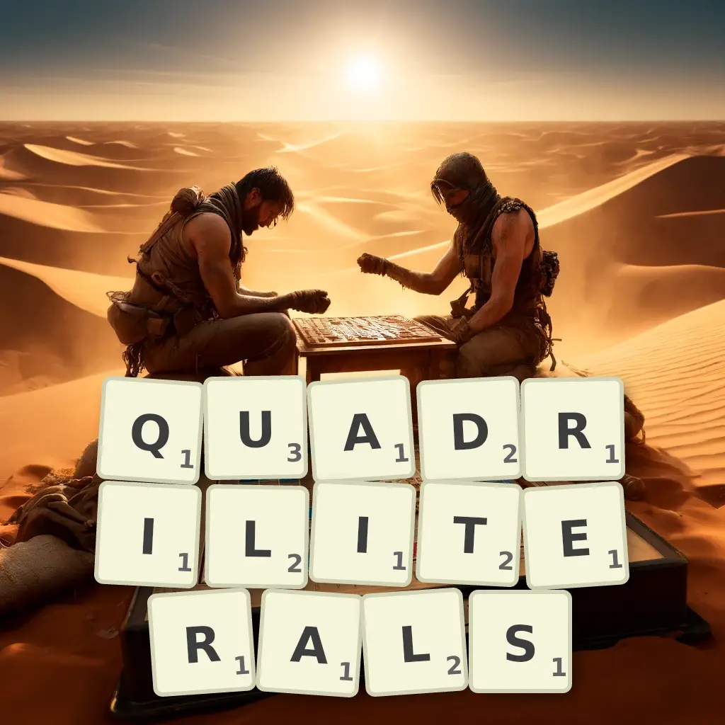 List of words with letters QUADRILITERALS Words with letters QUADRILITERALS