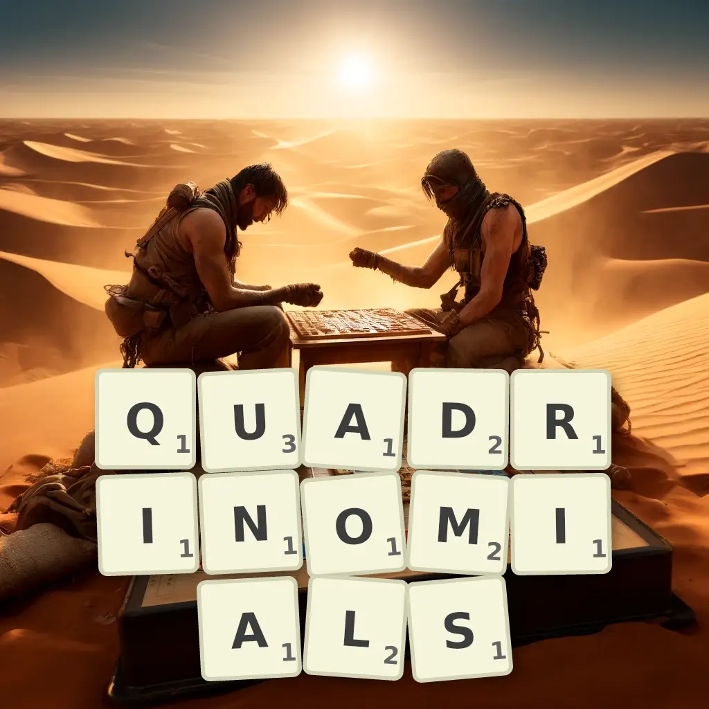 List of words with letters QUADRINOMIALS Words with letters QUADRINOMIALS