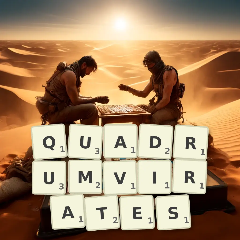 List of words with letters QUADRUMVIRATES Words with letters QUADRUMVIRATES