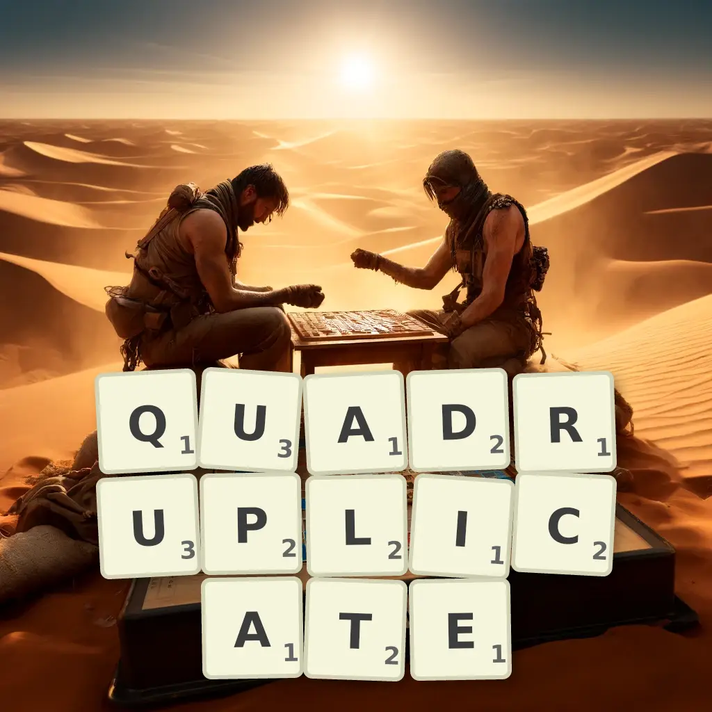 List of words with letters QUADRUPLICATE Words with letters QUADRUPLICATE