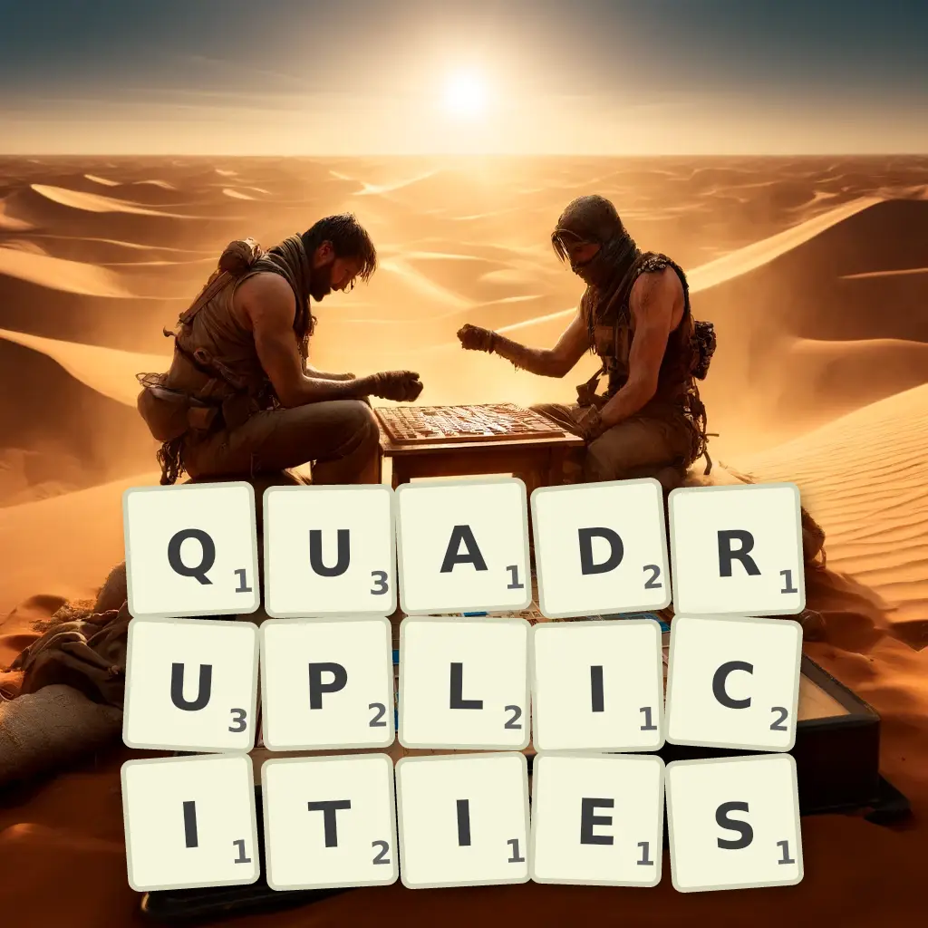 List of words with letters QUADRUPLICITIES Words with letters QUADRUPLICITIES