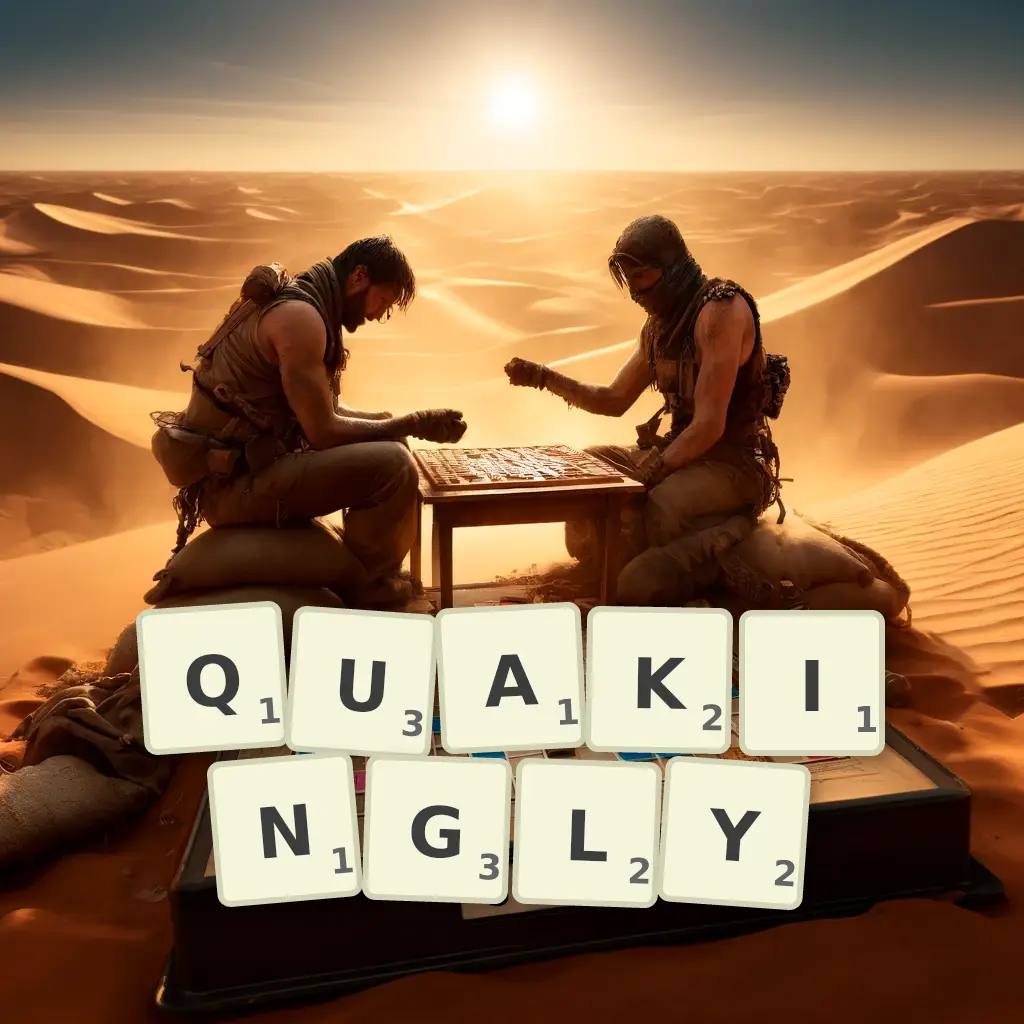 List of words with letters QUAKINGLY Words with letters QUAKINGLY