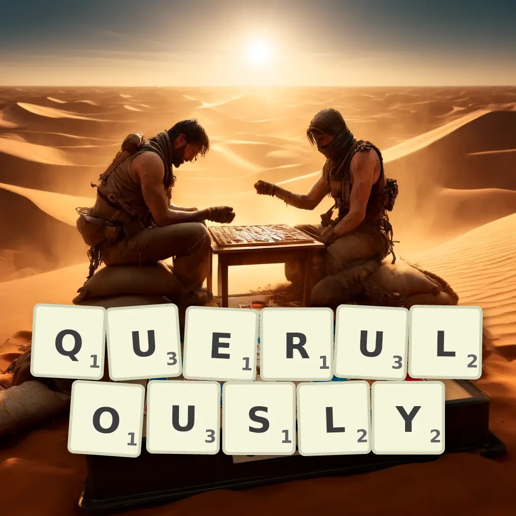 List of words with letters QUERULOUSLY Words with letters QUERULOUSLY