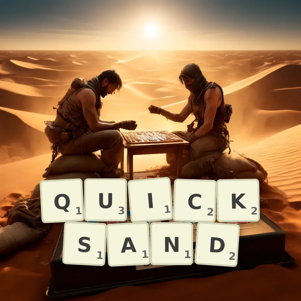 List of words with letters QUICKSAND Words with letters QUICKSAND