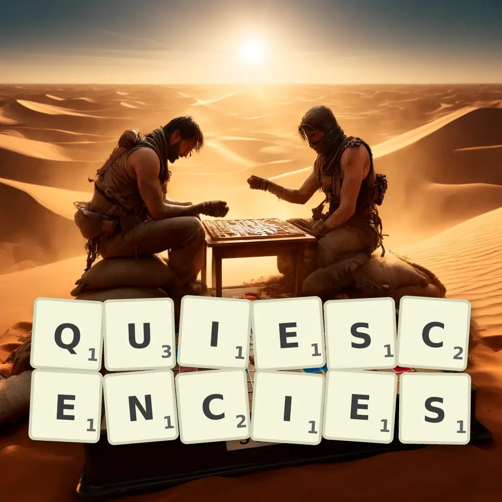 List of words with letters QUIESCENCIES Words with letters QUIESCENCIES