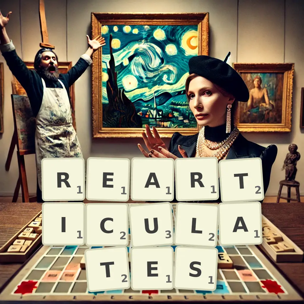 List of words with letters REARTICULATES Words with letters REARTICULATES