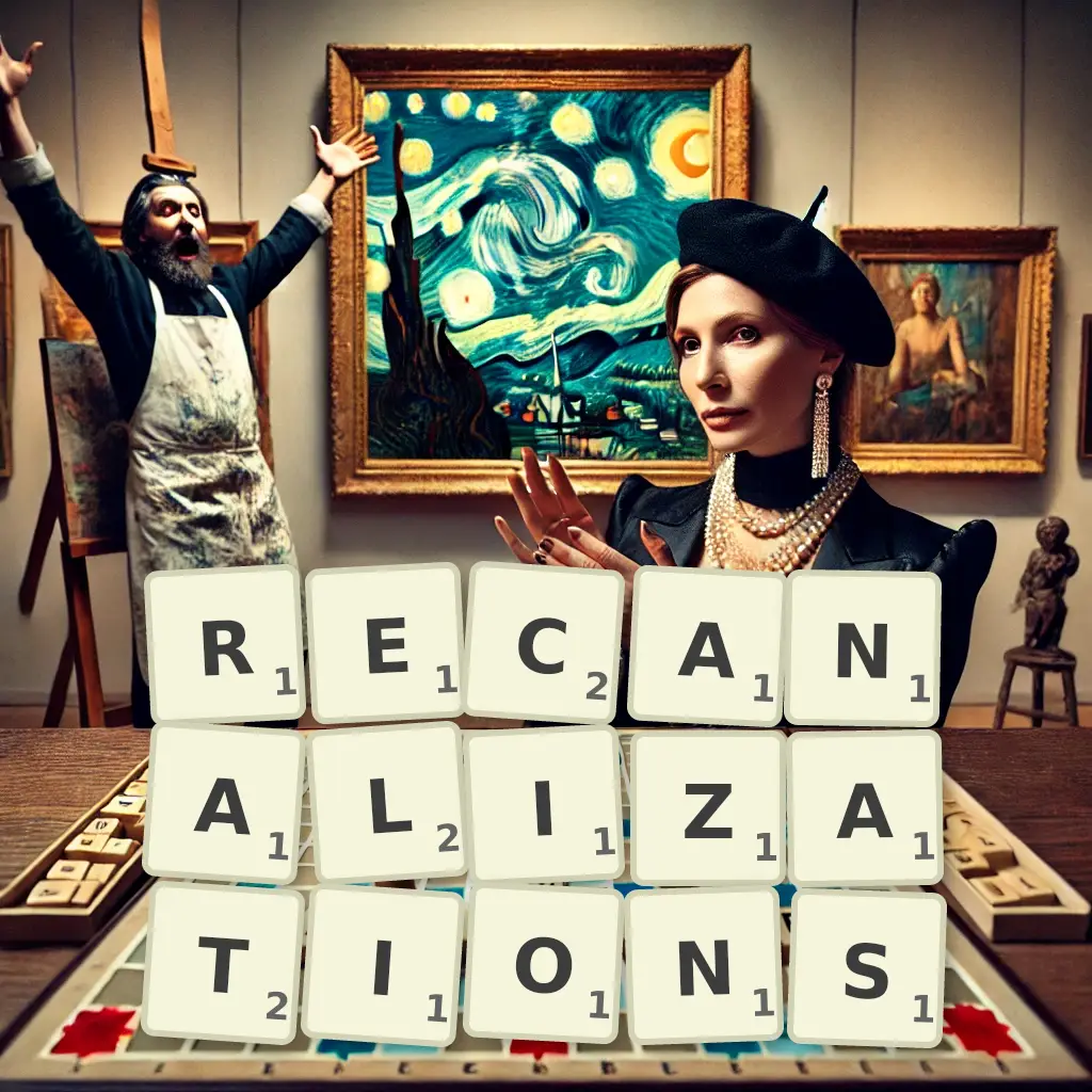 List of words with letters RECANALIZATIONS Words with letters RECANALIZATIONS