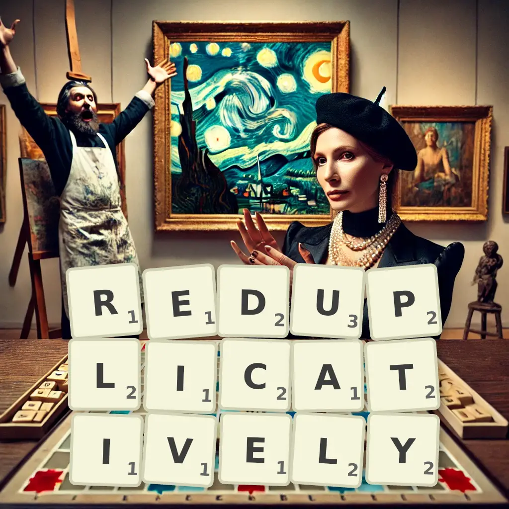 List of words with letters REDUPLICATIVELY Words with letters REDUPLICATIVELY