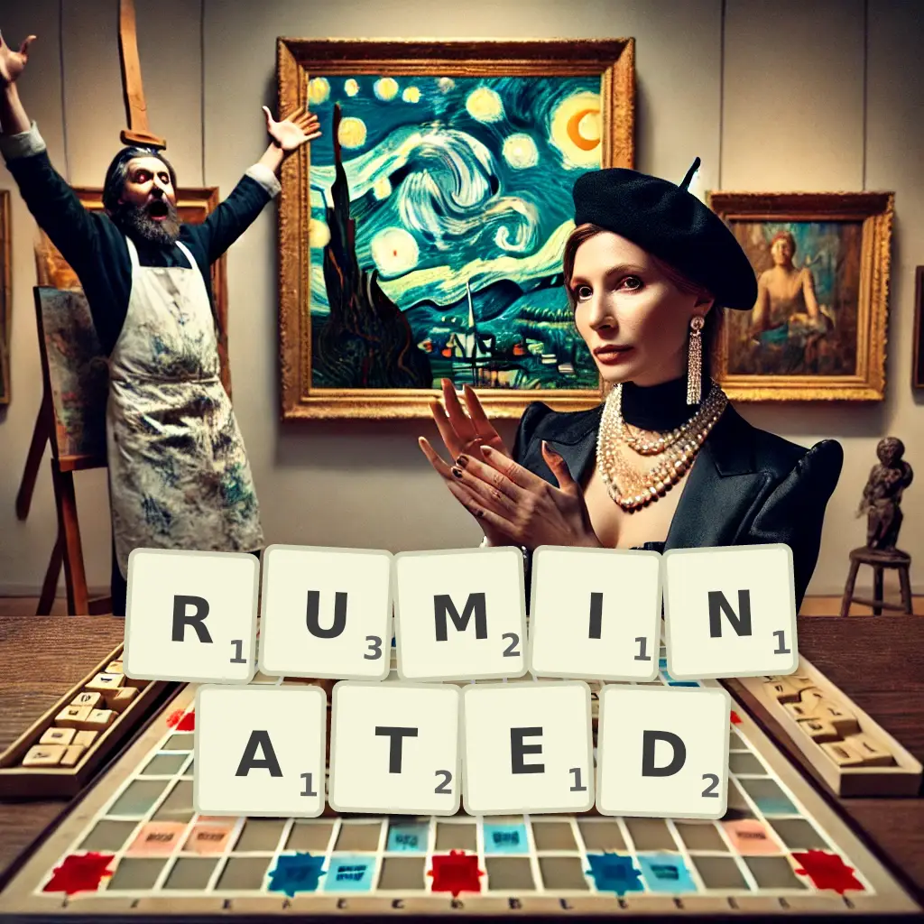 List of words with letters RUMINATED Words with letters RUMINATED
