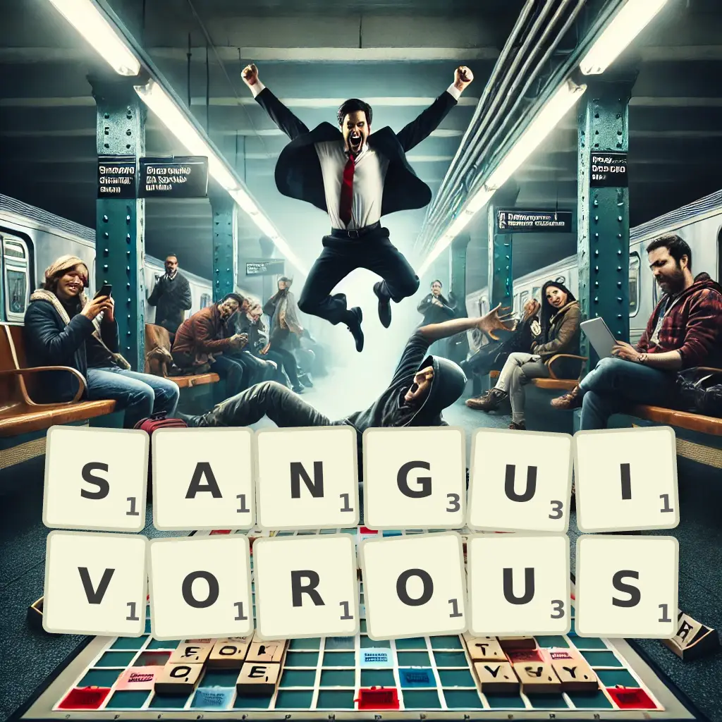 List of words with letters SANGUIVOROUS Words with letters SANGUIVOROUS
