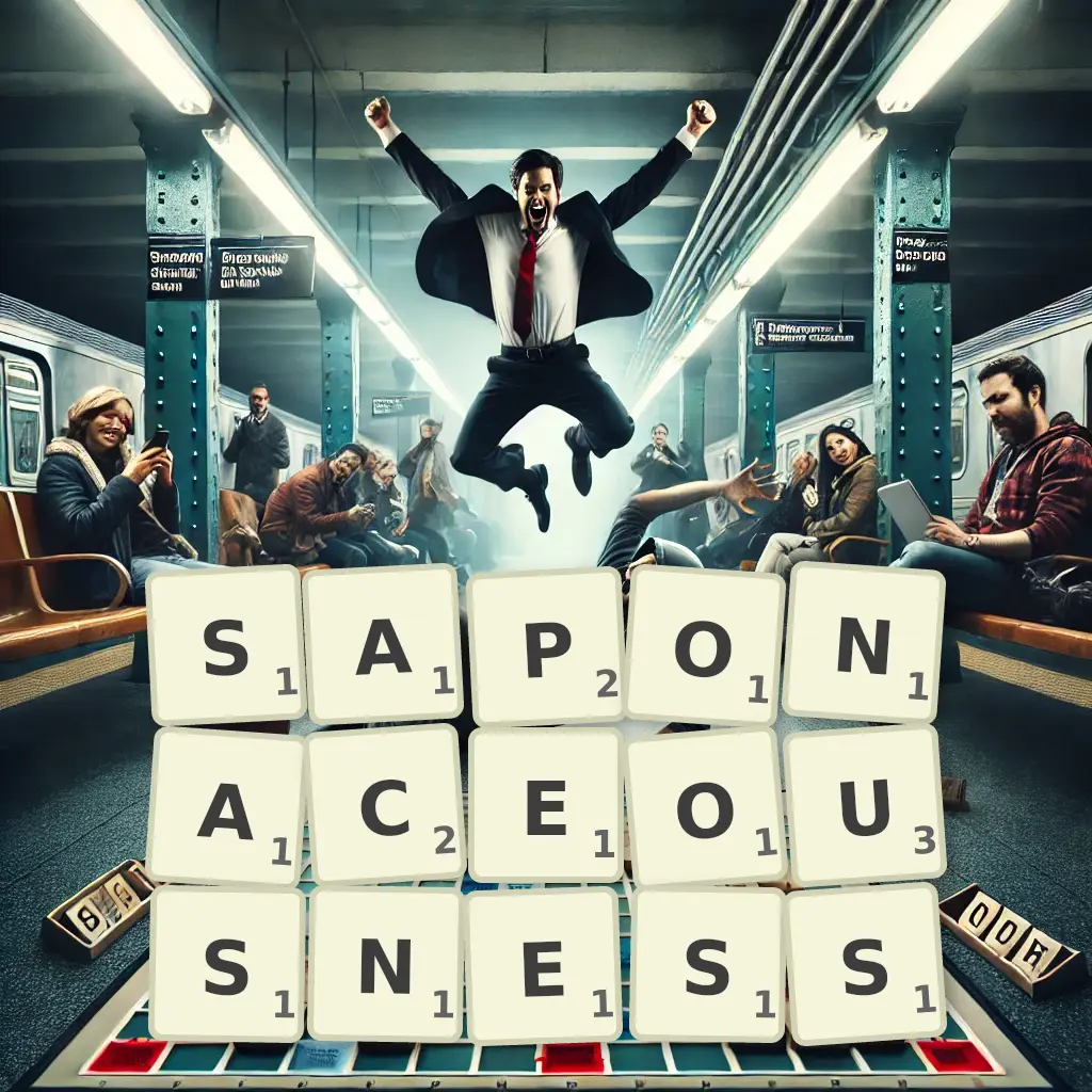 List of words with letters SAPONACEOUSNESS Words with letters SAPONACEOUSNESS