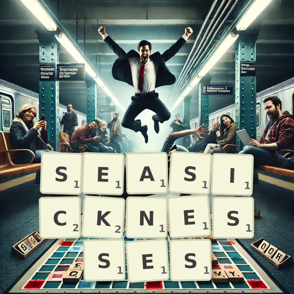 List of words with letters SEASICKNESSES Words with letters SEASICKNESSES