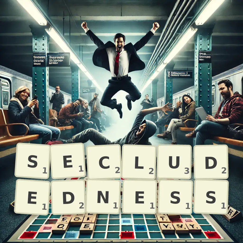 List of words with letters SECLUDEDNESS Words with letters SECLUDEDNESS