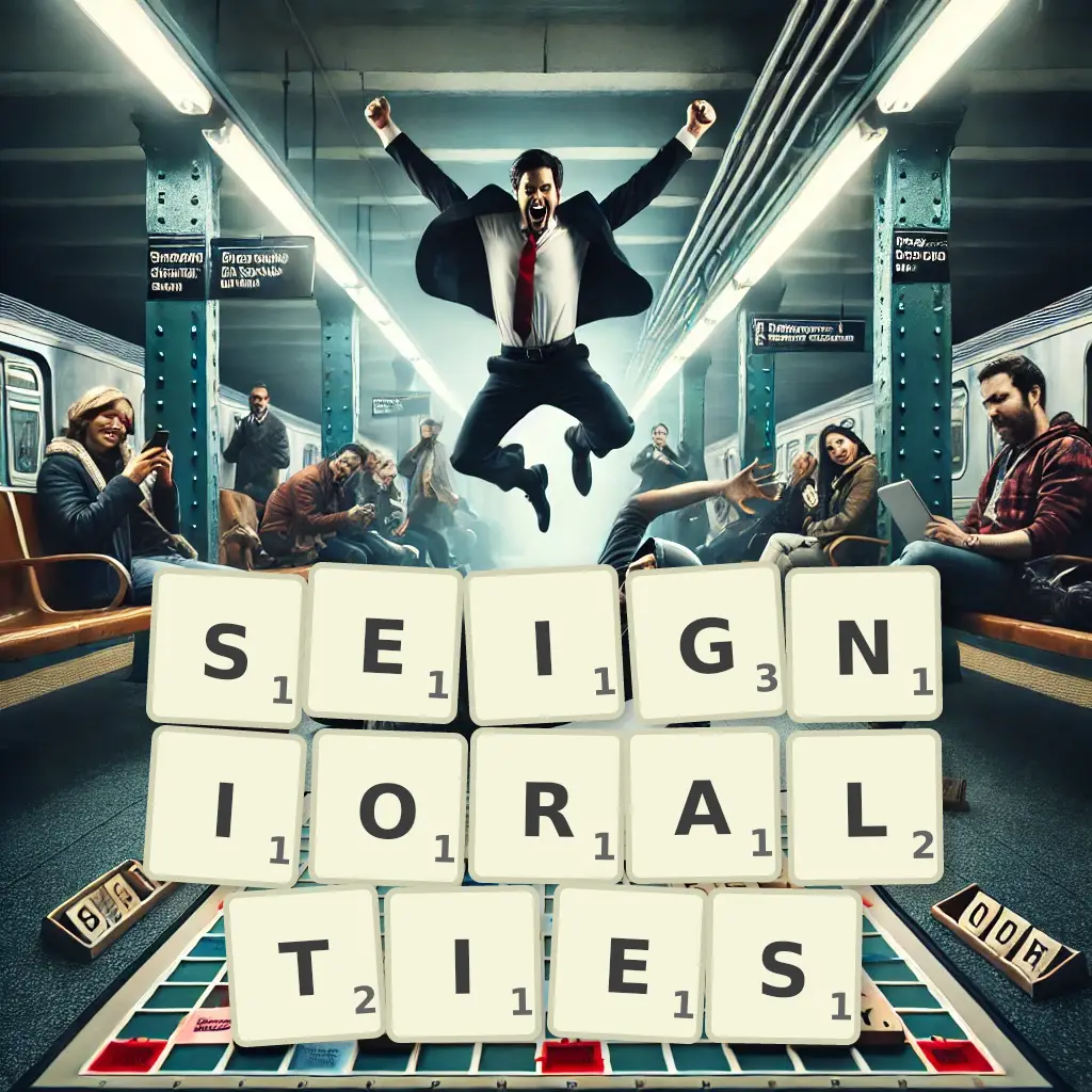 List of words with letters SEIGNIORALTIES Words with letters SEIGNIORALTIES
