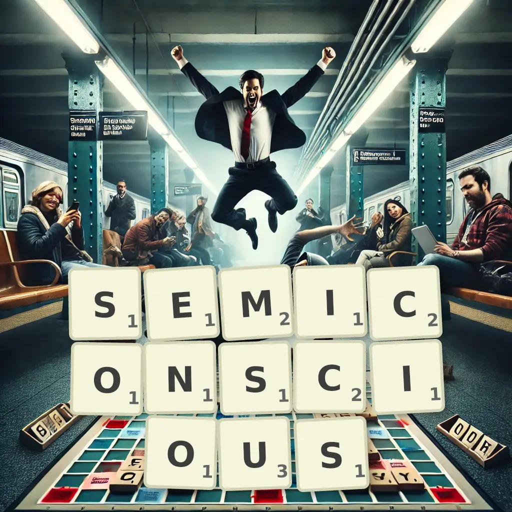List of words with letters SEMICONSCIOUS Words with letters SEMICONSCIOUS
