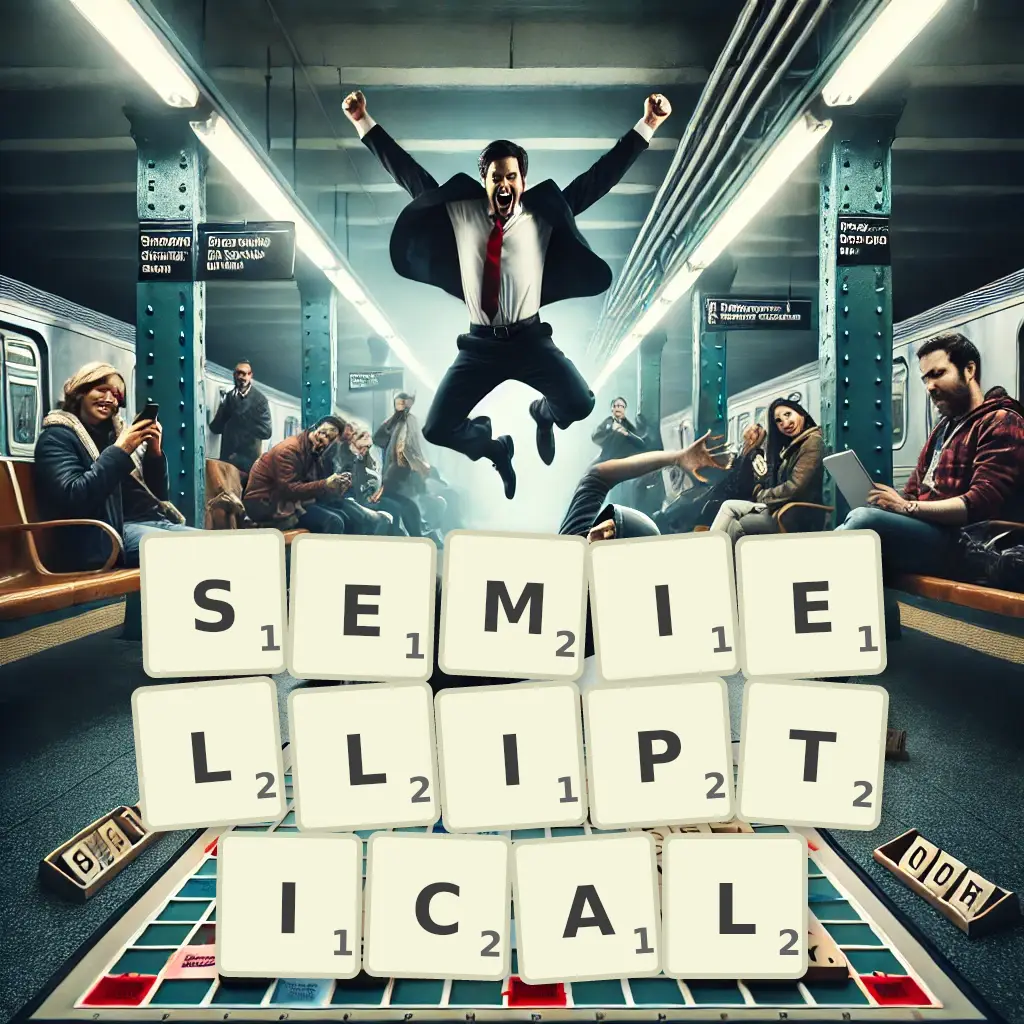 Words with letters SEMIELLIPTICAL