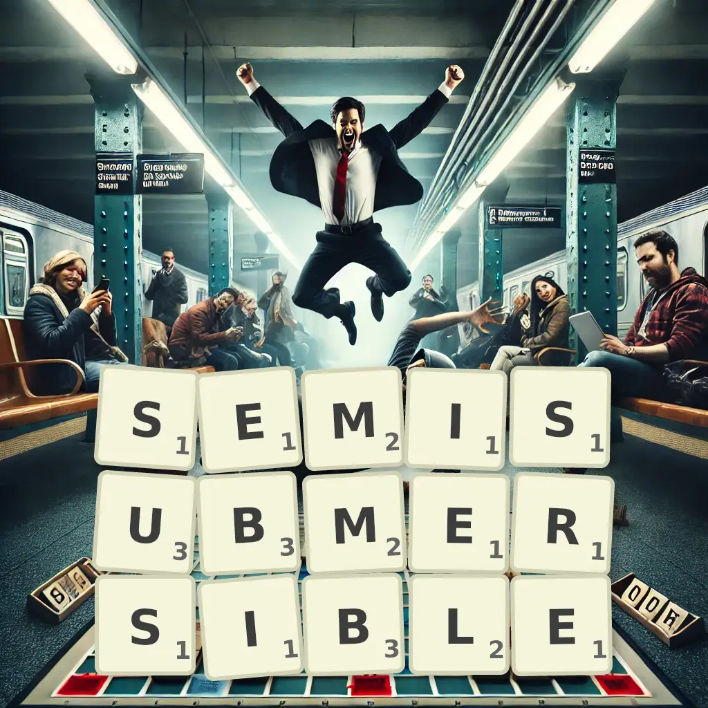 List of words with letters SEMISUBMERSIBLE Words with letters SEMISUBMERSIBLE