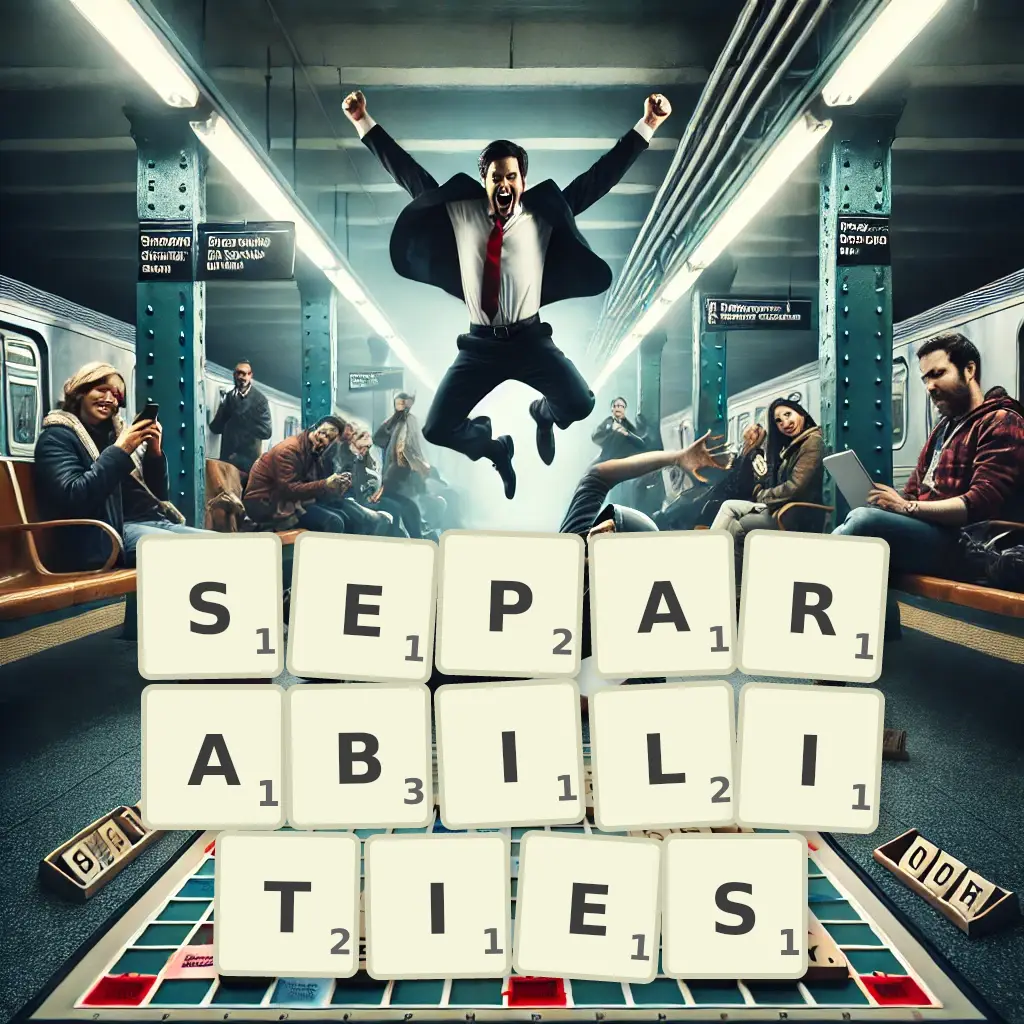 List of words with letters SEPARABILITIES Words with letters SEPARABILITIES