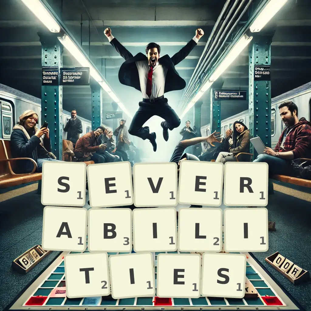 List of words with letters SEVERABILITIES Words with letters SEVERABILITIES