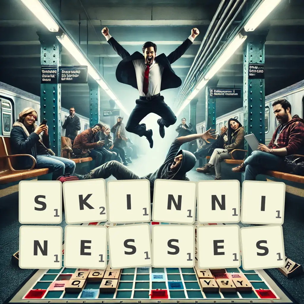 List of words with letters SKINNINESSES Words with letters SKINNINESSES