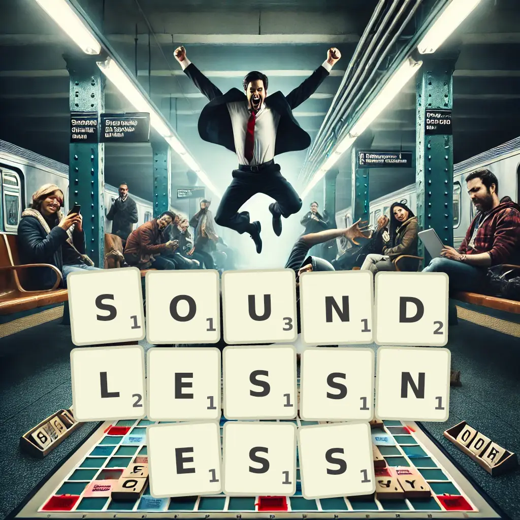 List of words with letters SOUNDLESSNESS Words with letters SOUNDLESSNESS