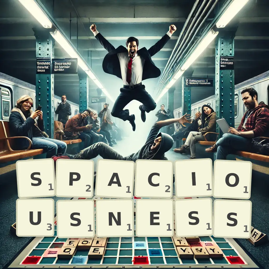 List of words with letters SPACIOUSNESS Words with letters SPACIOUSNESS