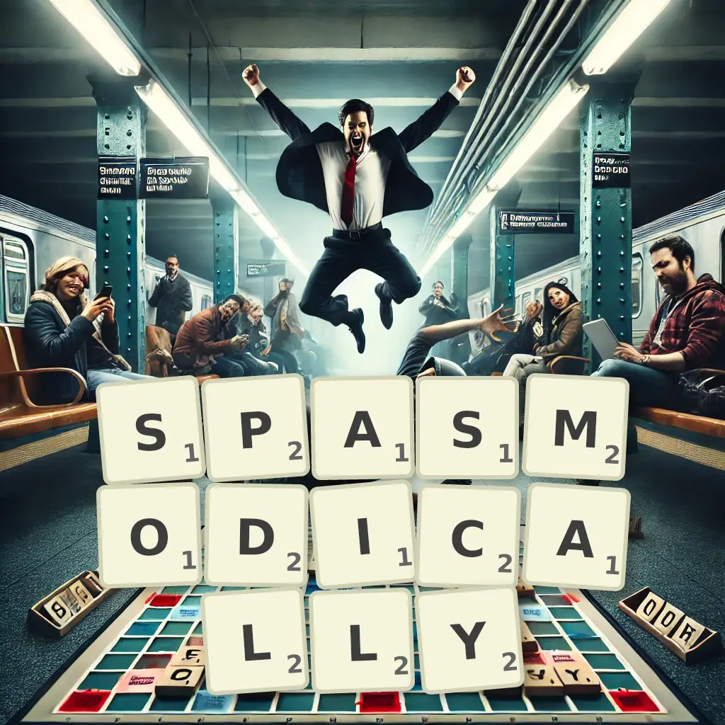 List of words with letters SPASMODICALLY Words with letters SPASMODICALLY