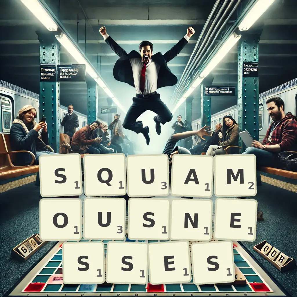 List of words with letters SQUAMOUSNESSES Words with letters SQUAMOUSNESSES
