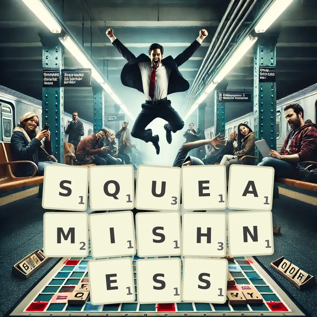 List of words with letters SQUEAMISHNESS Words with letters SQUEAMISHNESS
