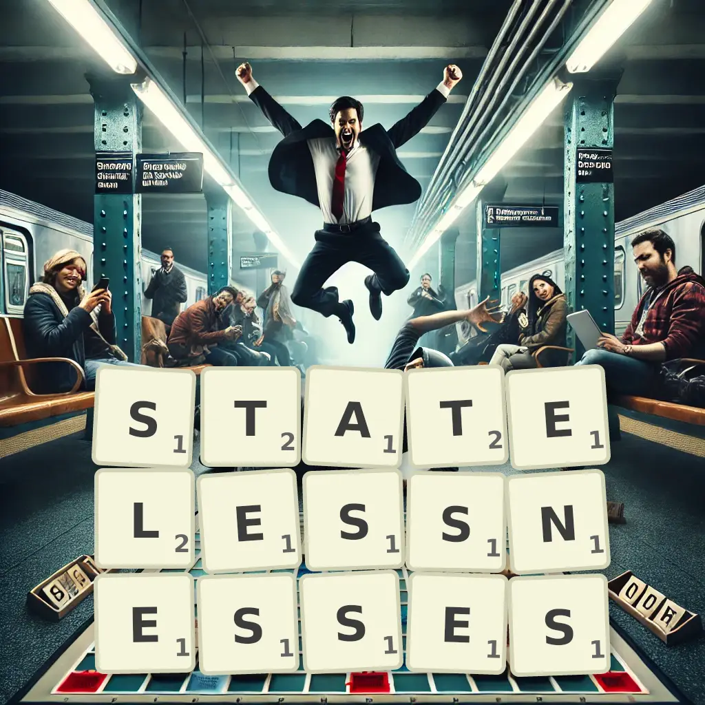 List of words with letters STATELESSNESSES Words with letters STATELESSNESSES
