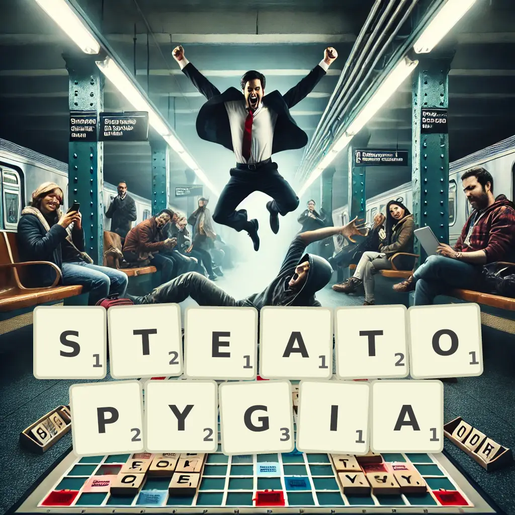 List of words with letters STEATOPYGIA Words with letters STEATOPYGIA
