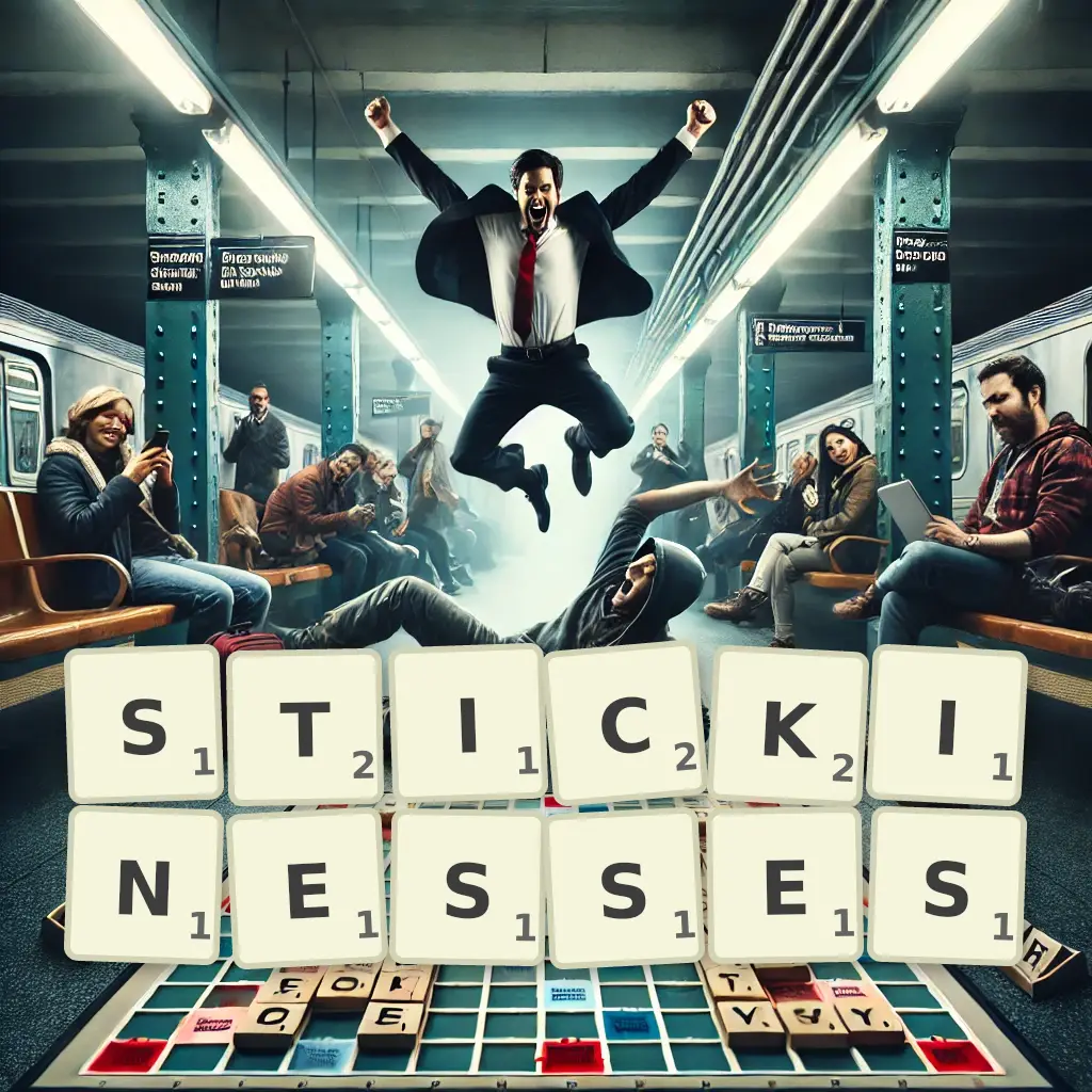 List of words with letters STICKINESSES Words with letters STICKINESSES