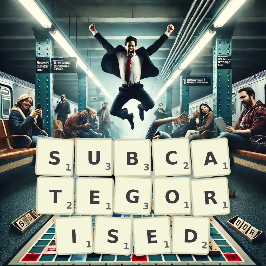 List of words with letters SUBCATEGORISED Words with letters SUBCATEGORISED