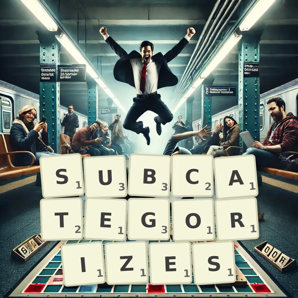 List of words with letters SUBCATEGORIZES Words with letters SUBCATEGORIZES