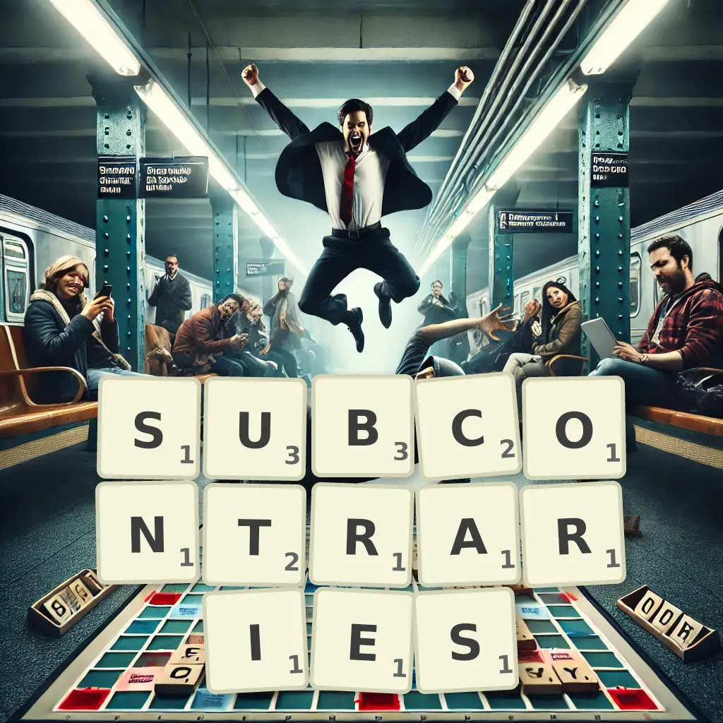 List of words with letters SUBCONTRARIES Words with letters SUBCONTRARIES