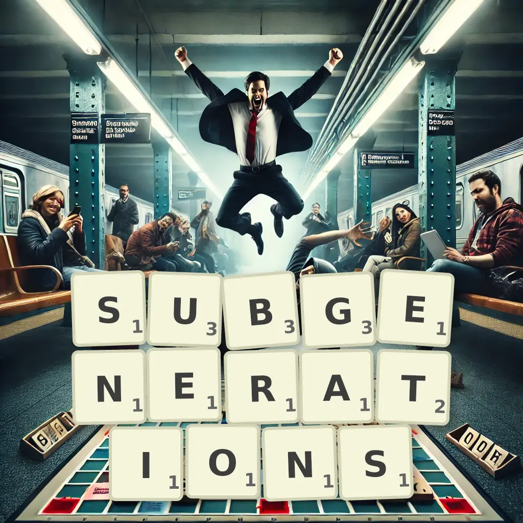 Words with letters SUBGENERATIONS