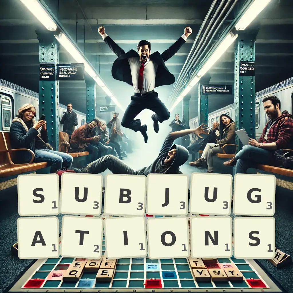List of words with letters SUBJUGATIONS Words with letters SUBJUGATIONS