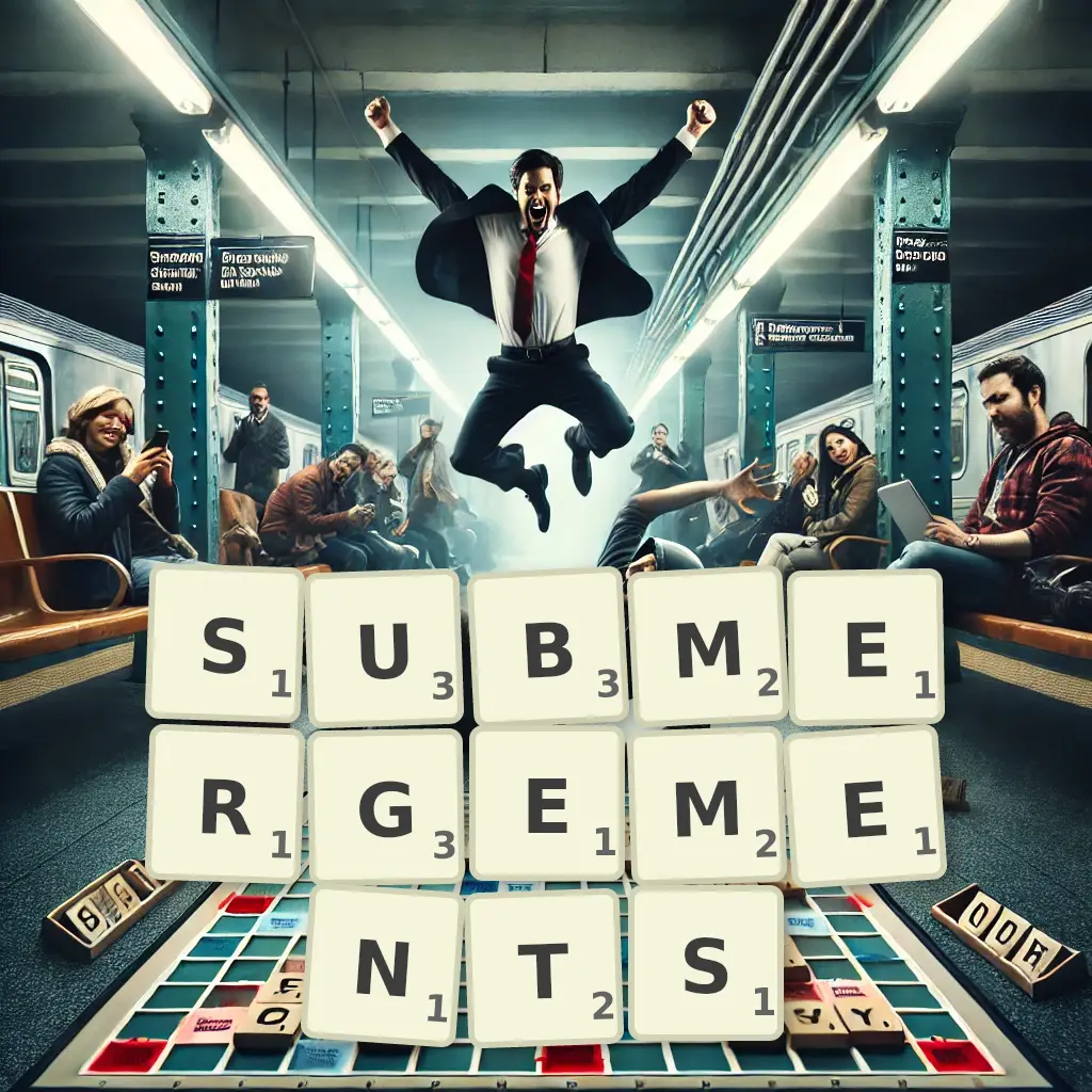 List of words with letters SUBMERGEMENTS Words with letters SUBMERGEMENTS