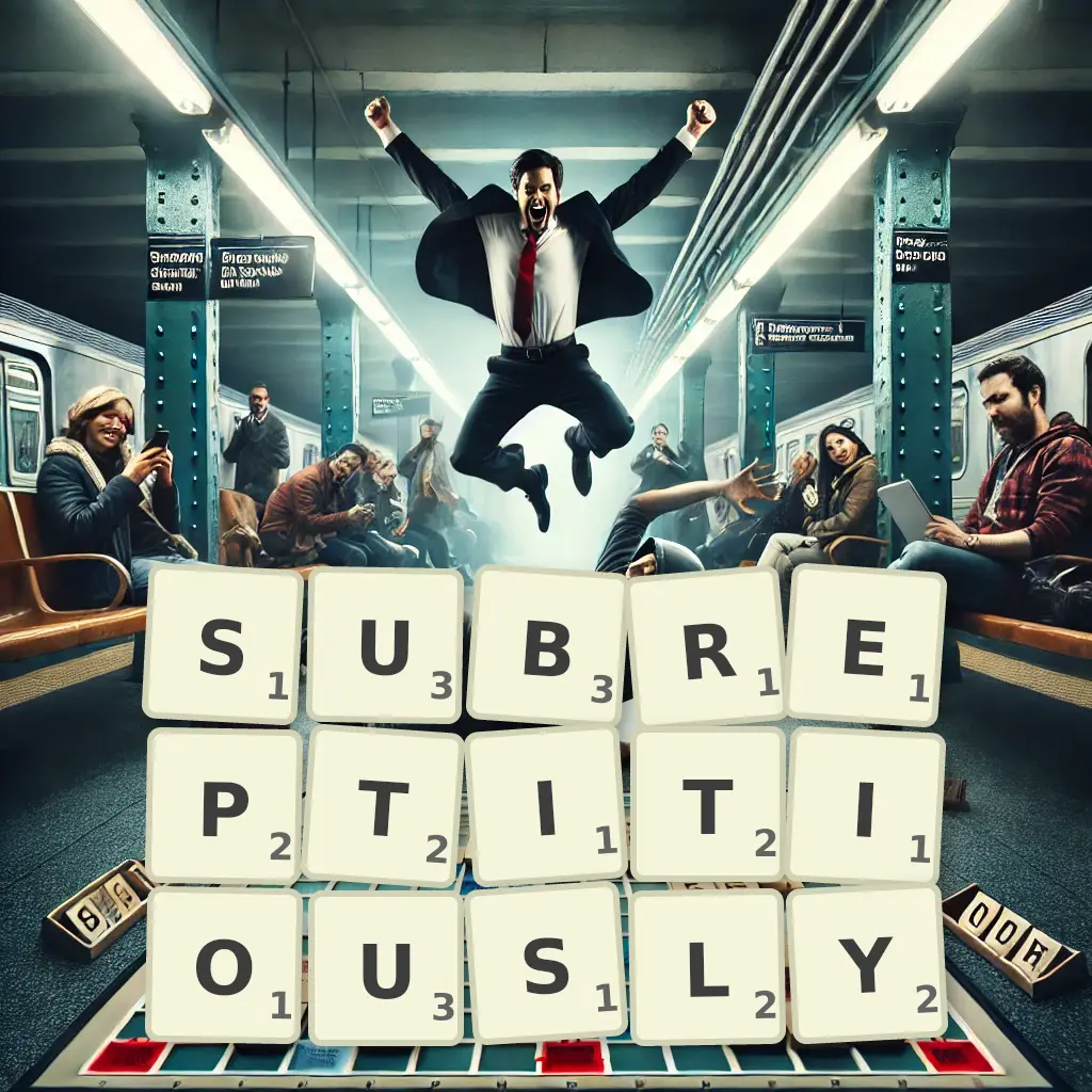 List of words with letters SUBREPTITIOUSLY Words with letters SUBREPTITIOUSLY