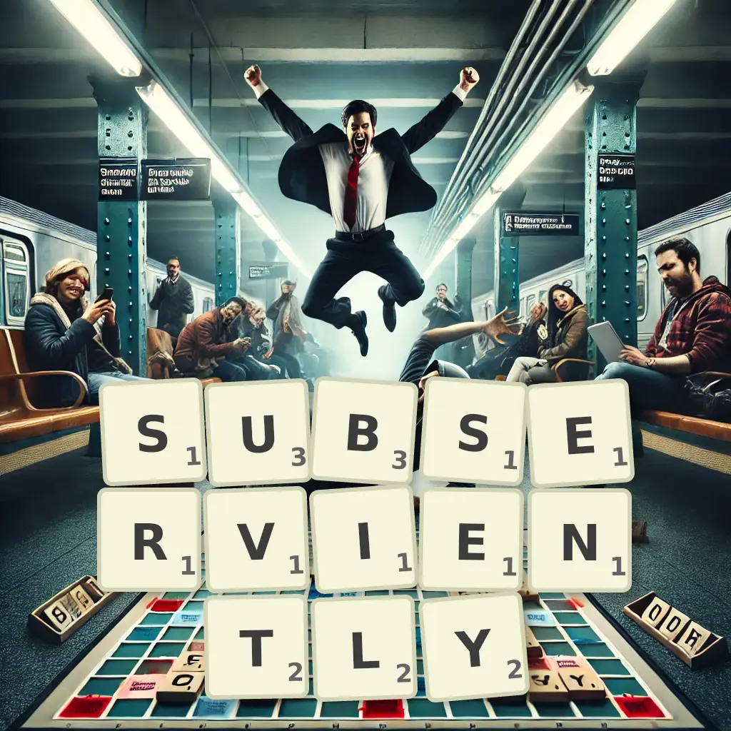 List of words with letters SUBSERVIENTLY Words with letters SUBSERVIENTLY
