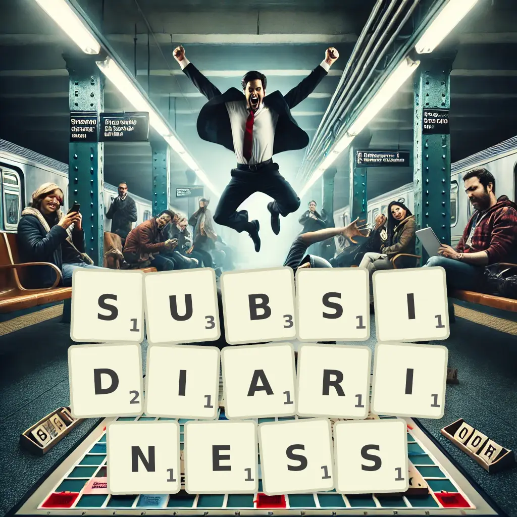 List of words with letters SUBSIDIARINESS Words with letters SUBSIDIARINESS