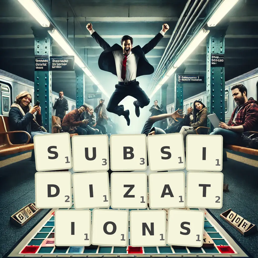 List of words with letters SUBSIDIZATIONS Words with letters SUBSIDIZATIONS