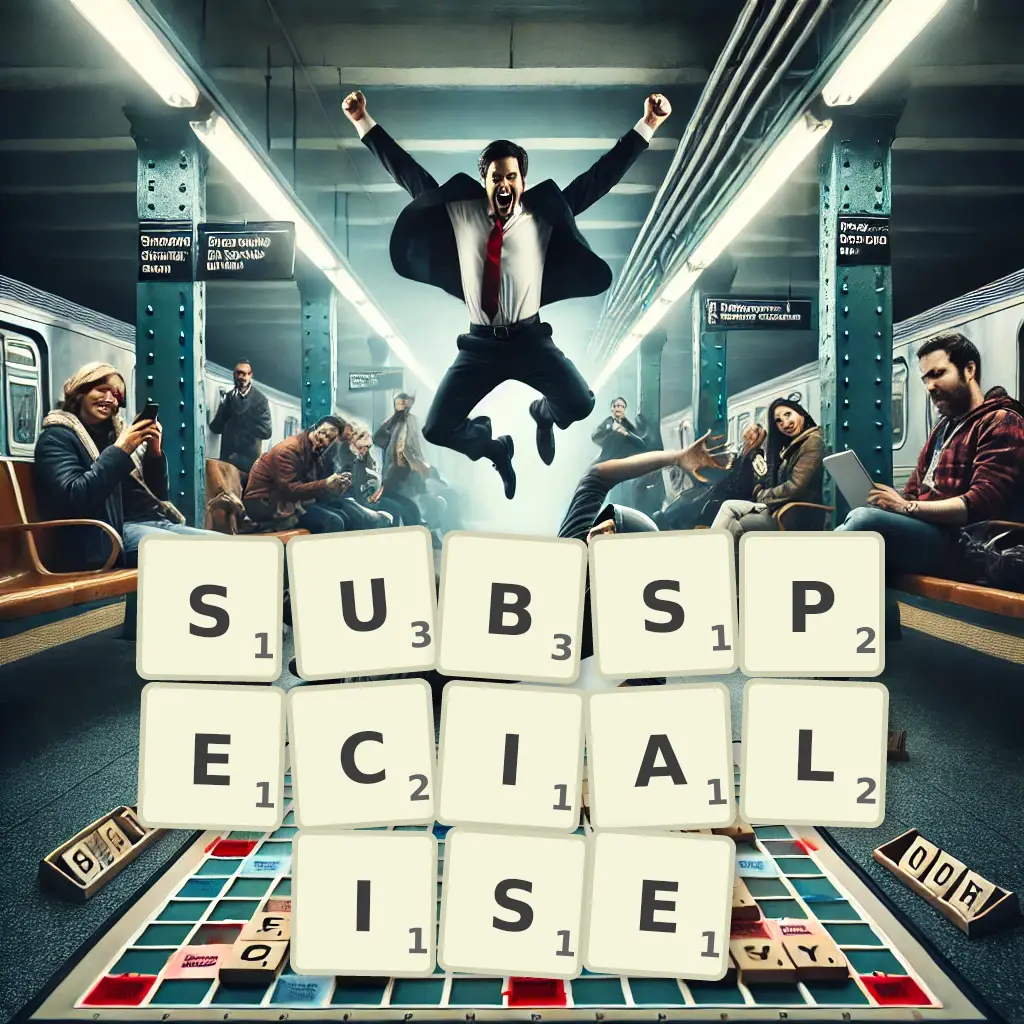 List of words with letters SUBSPECIALISE Words with letters SUBSPECIALISE