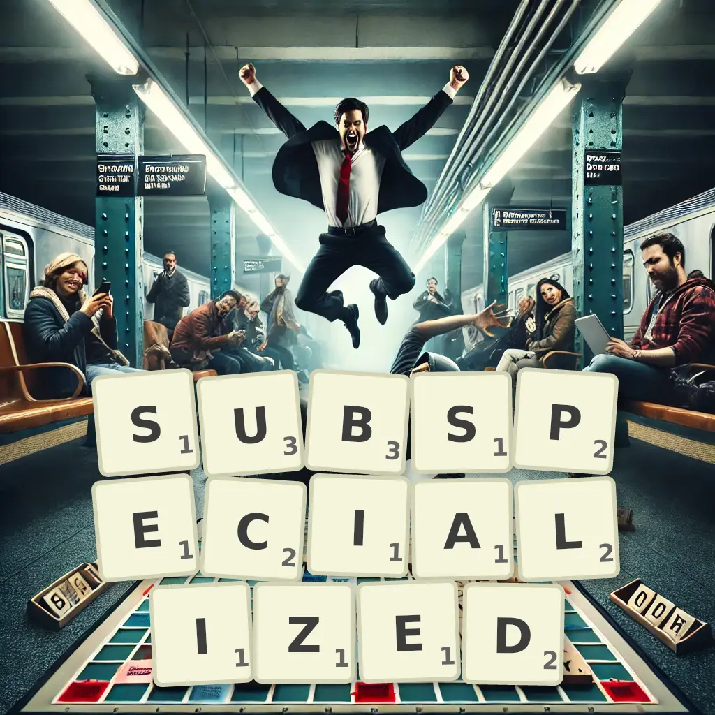 List of words with letters SUBSPECIALIZED Words with letters SUBSPECIALIZED