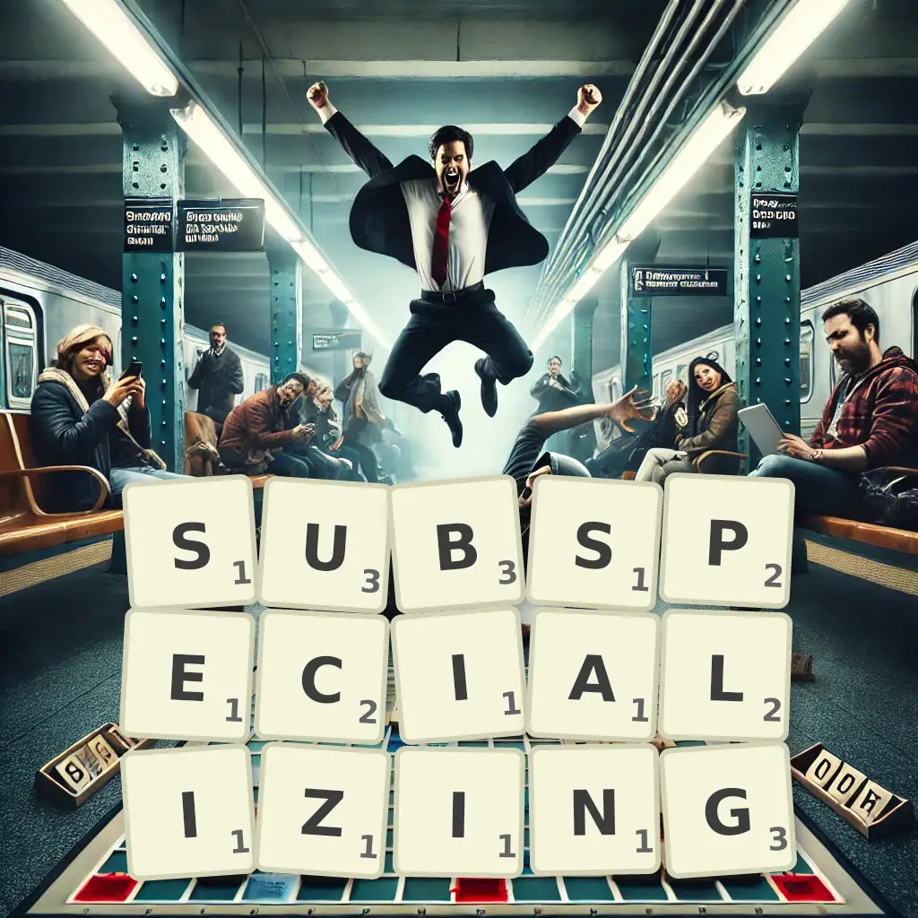 List of words with letters SUBSPECIALIZING Words with letters SUBSPECIALIZING