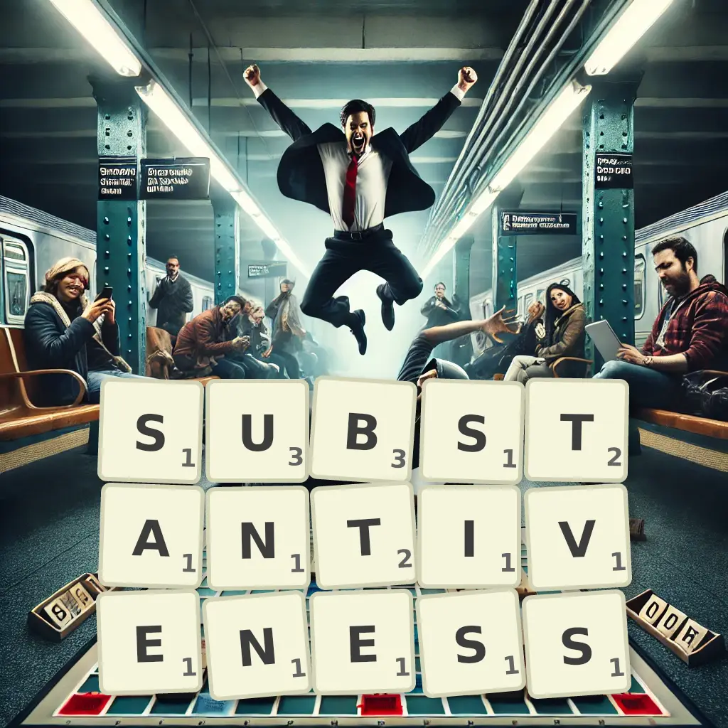 List of words with letters SUBSTANTIVENESS Words with letters SUBSTANTIVENESS