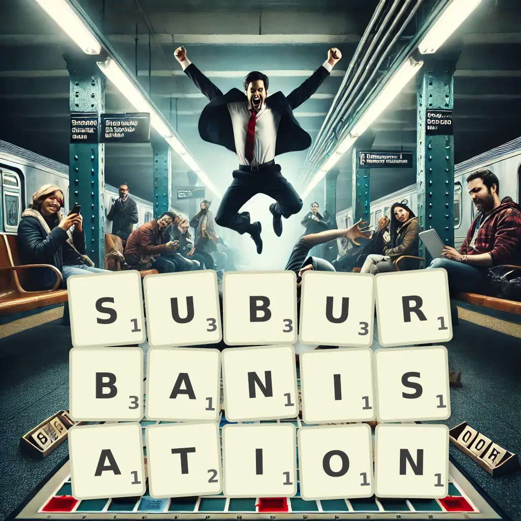 List of words with letters SUBURBANISATION Words with letters SUBURBANISATION