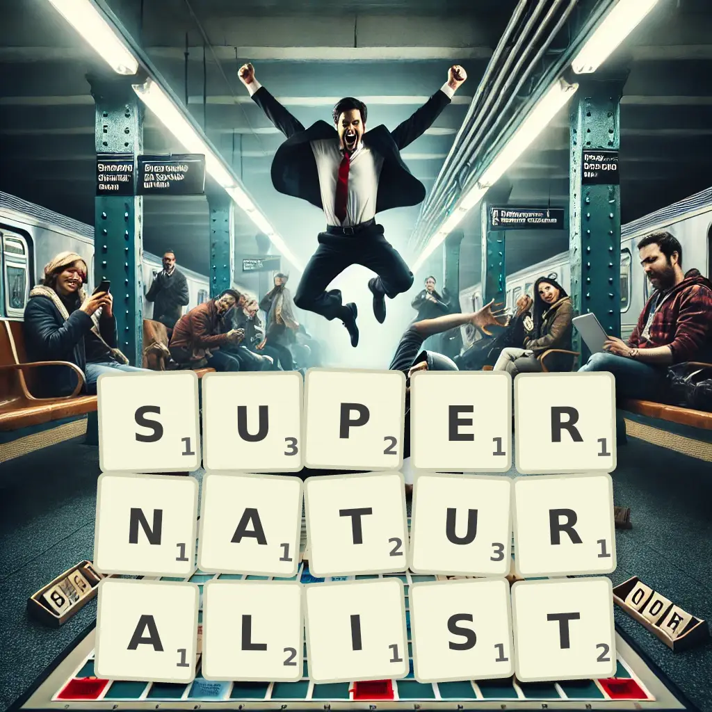 Words with letters SUPERNATURALIST