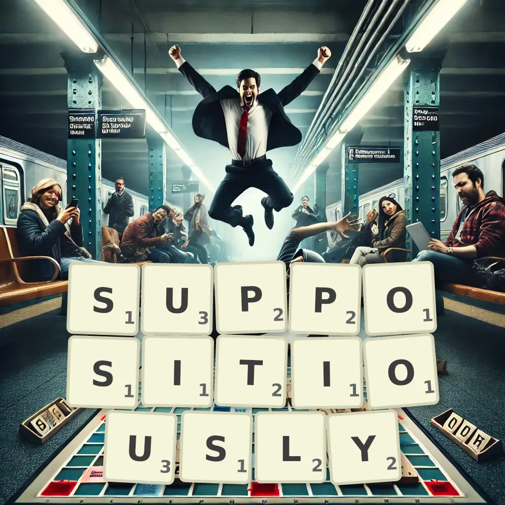 List of words with letters SUPPOSITIOUSLY Words with letters SUPPOSITIOUSLY