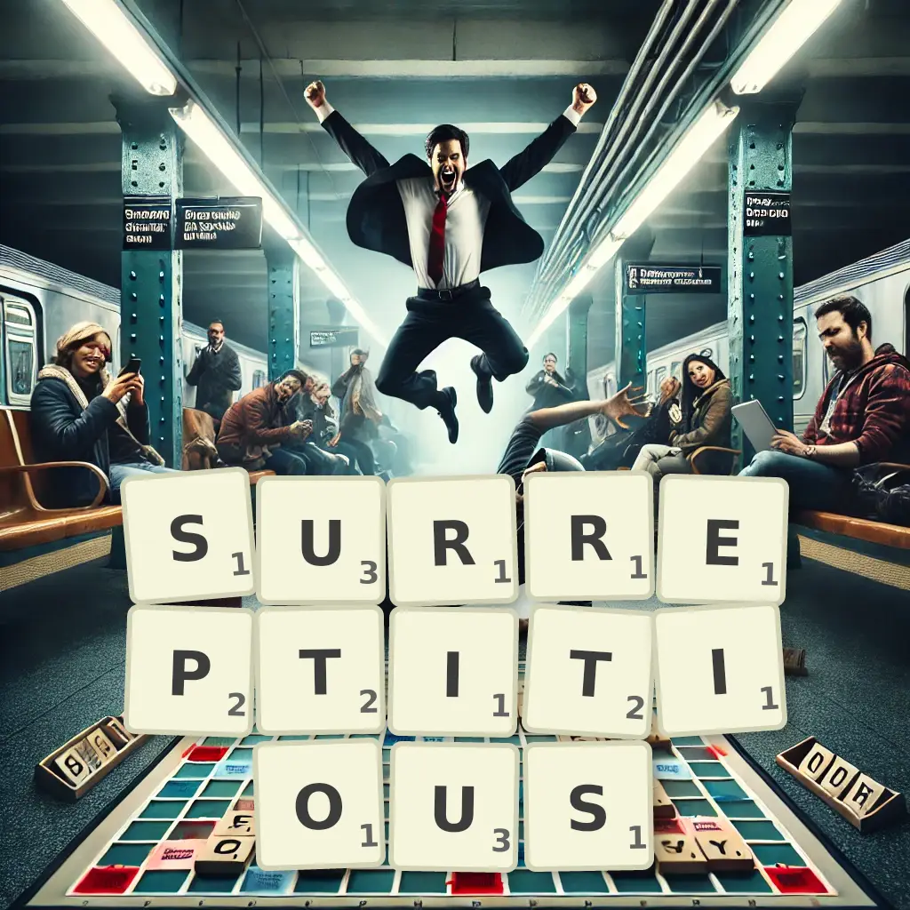 List of words with letters SURREPTITIOUS Words with letters SURREPTITIOUS